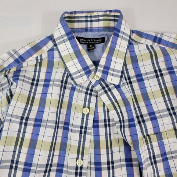 Banana Republic Soft Wash Tailored Slim Fit Men's Button Up L/S Shirt – Sma - Picture 14 of 14